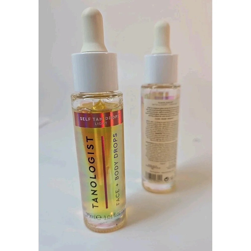 Tanologist‎ Face & Body Drops Self Tan Drops 1.01 fl oz Each LIGHT - Lot of 2